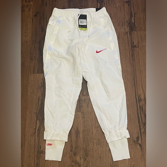 Nike Team USA Olympic Medal Stand Pants 'White' (size us mens XS & S) - Picture 1 of 12